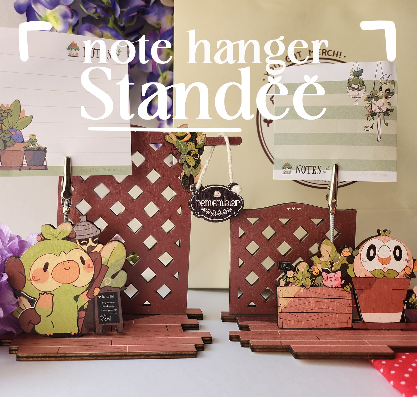 Poke Planter Standees | Note hanger