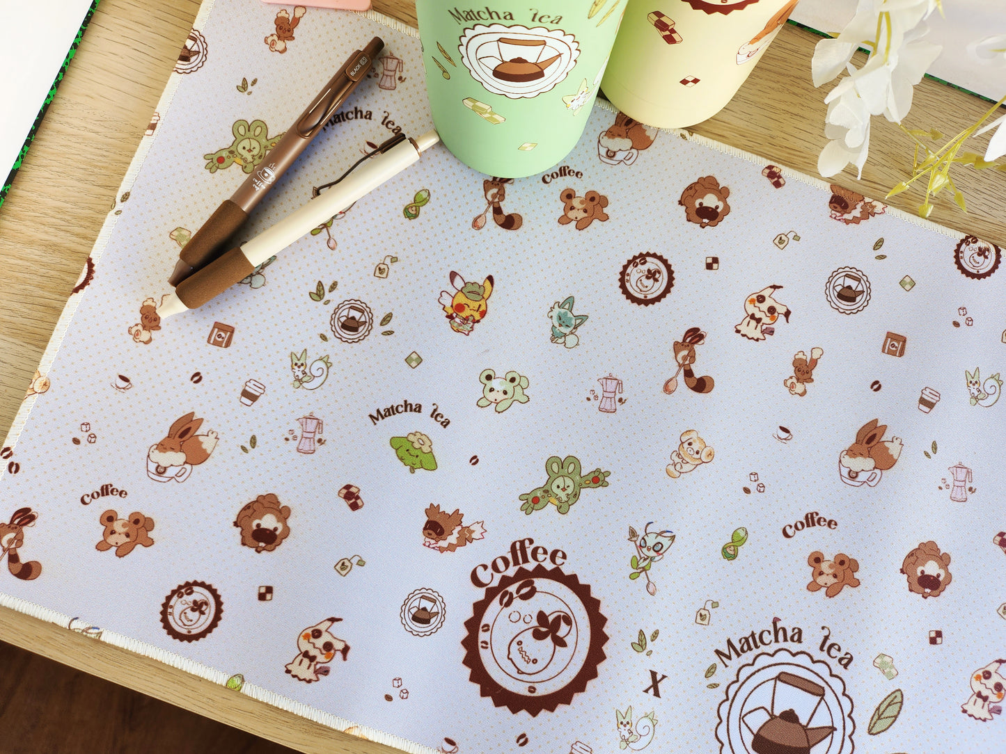 Coffee & Matcha Tea | Deskmat