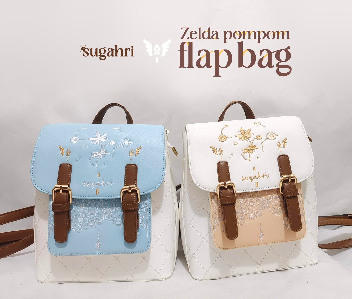 Sundelion and Silent Princess | Zelda Pompom Flapbags