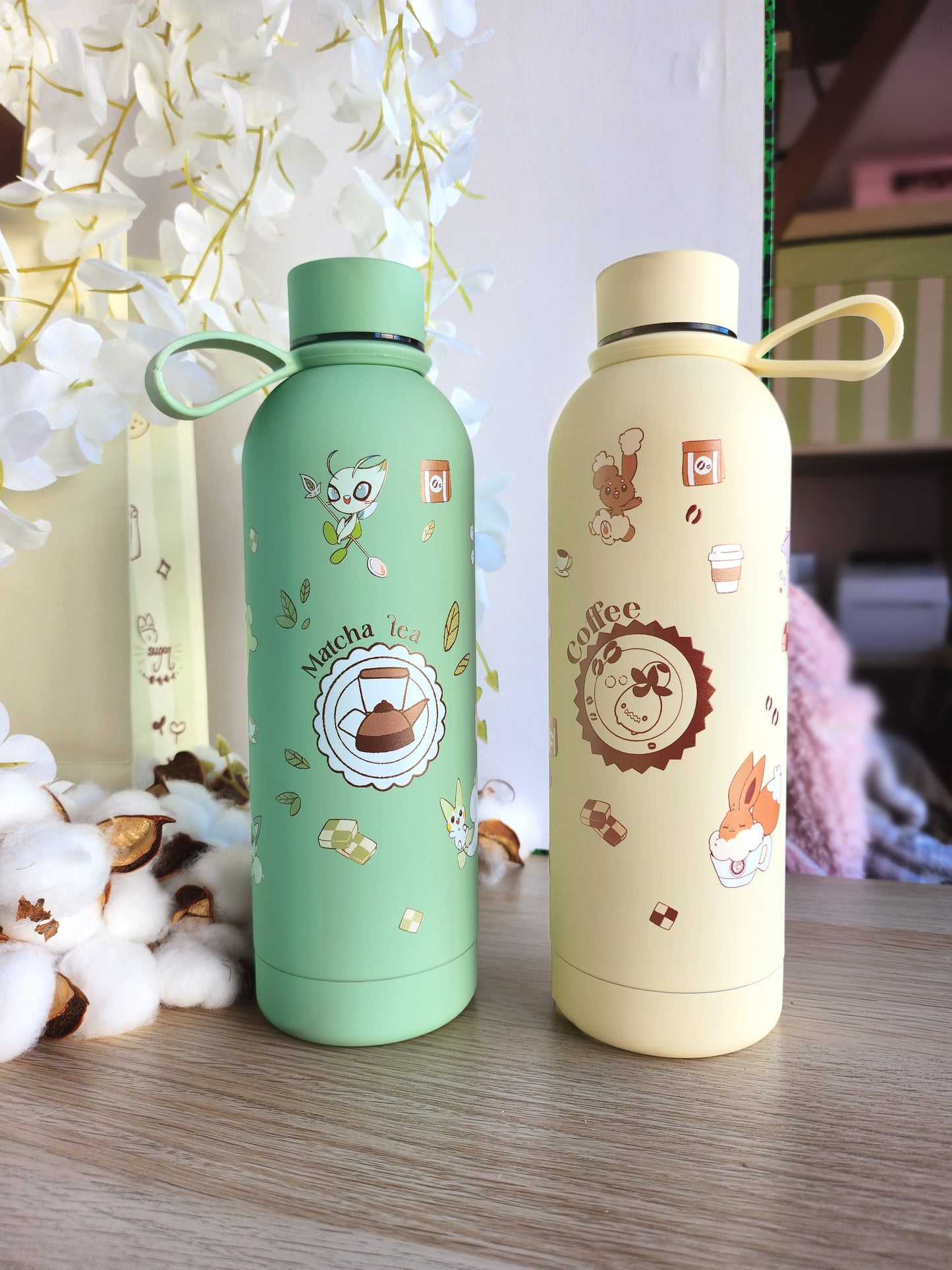 Thermal Water Bottle | Coffee & Matcha Tea