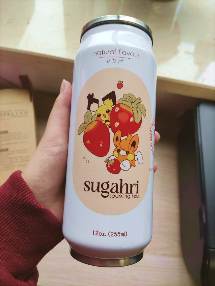 Preorder!! Thermo Water Bottle | Peach & Strawberry Tea