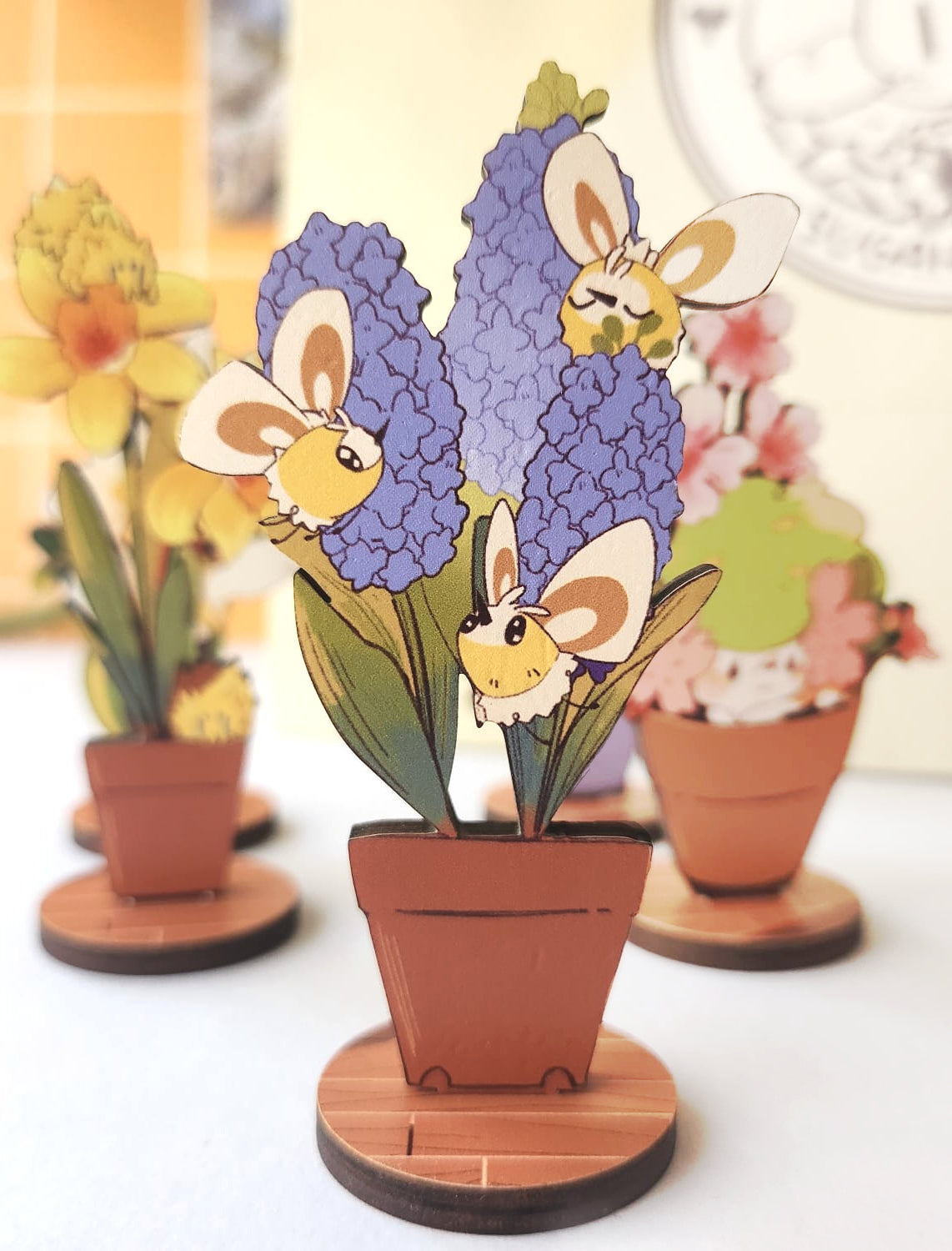 Poke Planters | Wooden decor Standee
