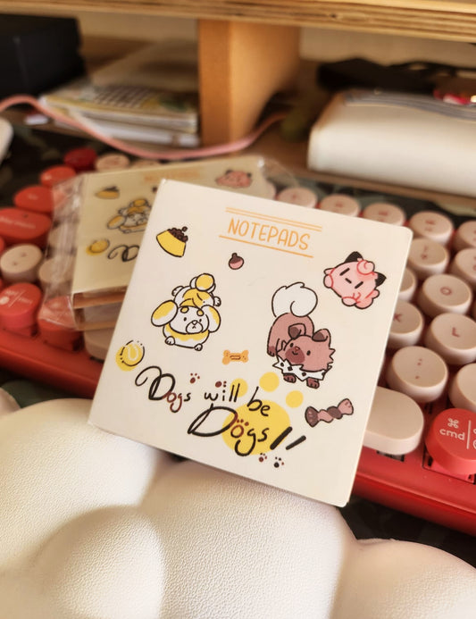 Preorder!! Dogs will be Dogs | Memopad set