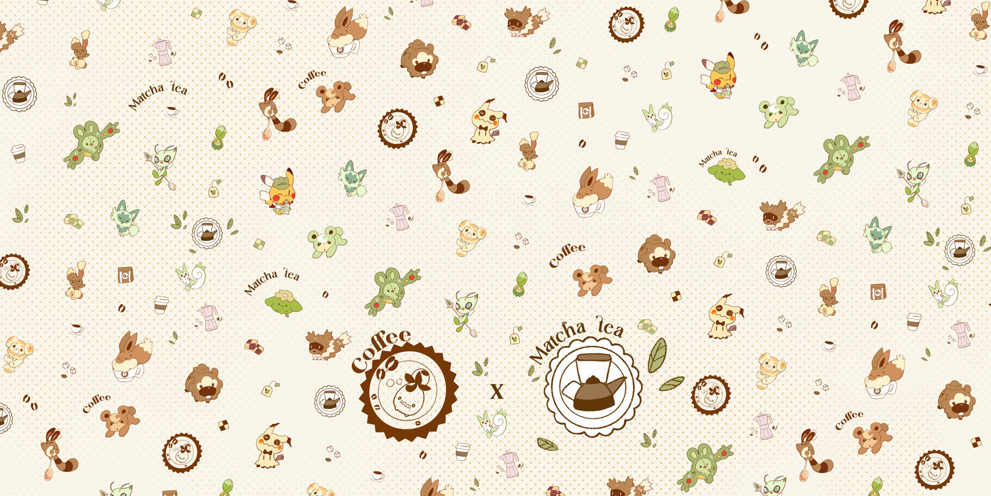 Coffee & Matcha Tea | Deskmat