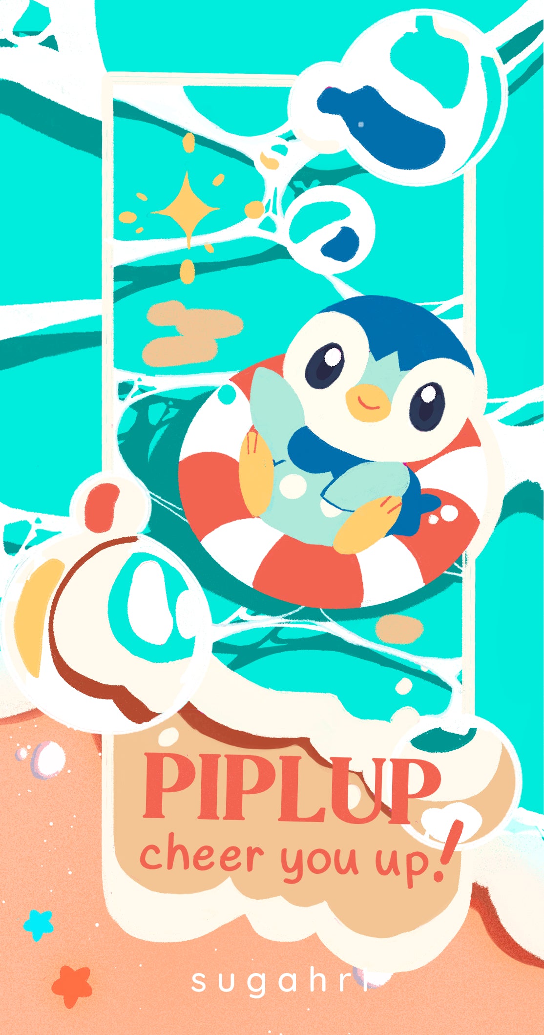 Preorder!! Poke charm | Piplup Cheer you Up
