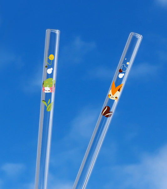 Poke Glass Straw | Sakura Matcha & Iced Coffee