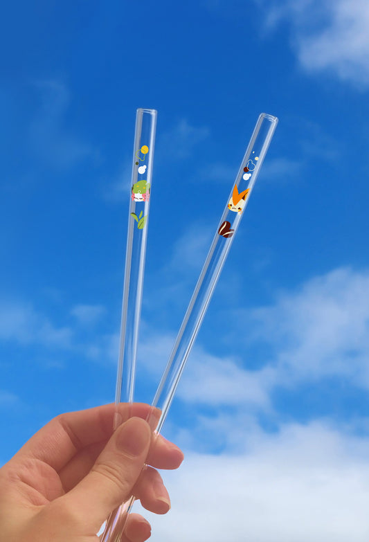 Poke Glass Straw | Sakura Matcha & Iced Coffee