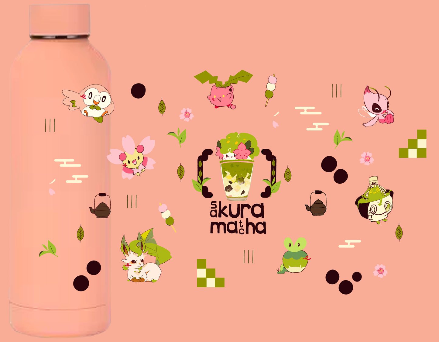 Thermal Water Bottle | Sakura matcha