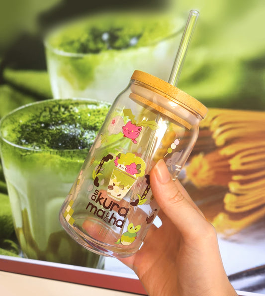 Preorder!! Sakura Matcha glass Can cup