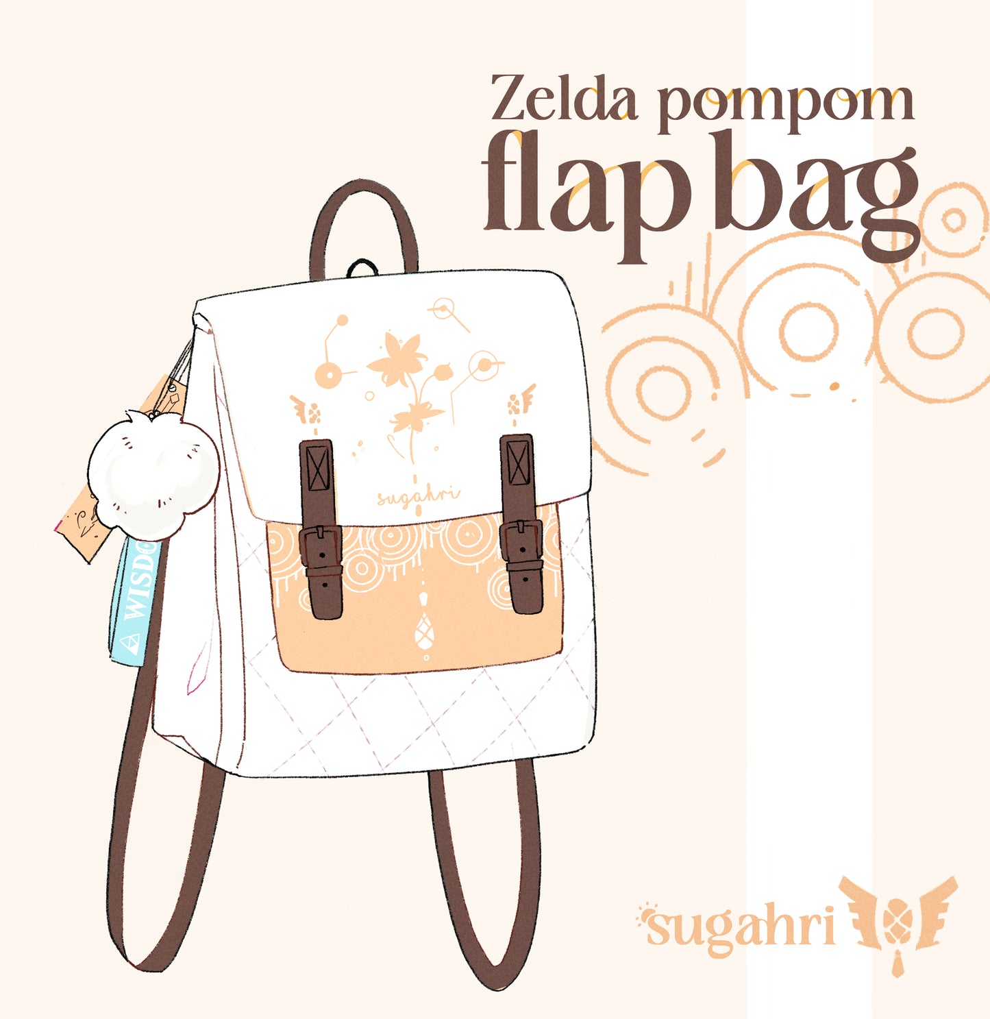 Sundelion and Silent Princess | Zelda Pompom Flapbags