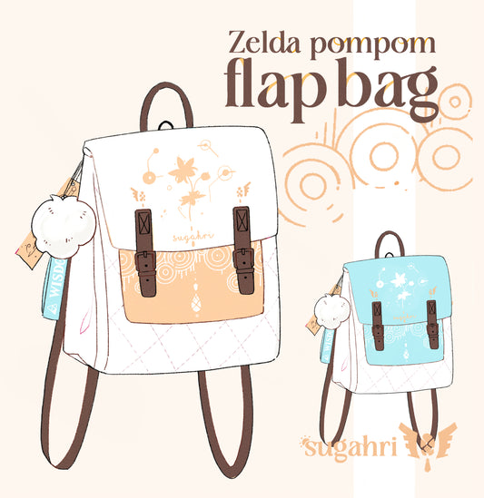 Sundelion and Silent Princess | Zelda Pompom Flapbags