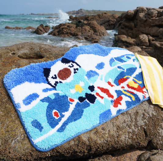Ocean rug Bath Mat | Bathroom collection