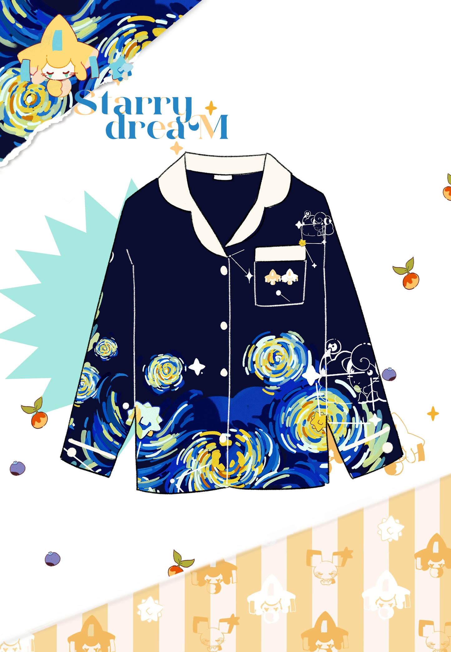 Preorder!! Poke loungewear | Summer Starry dream Set 1