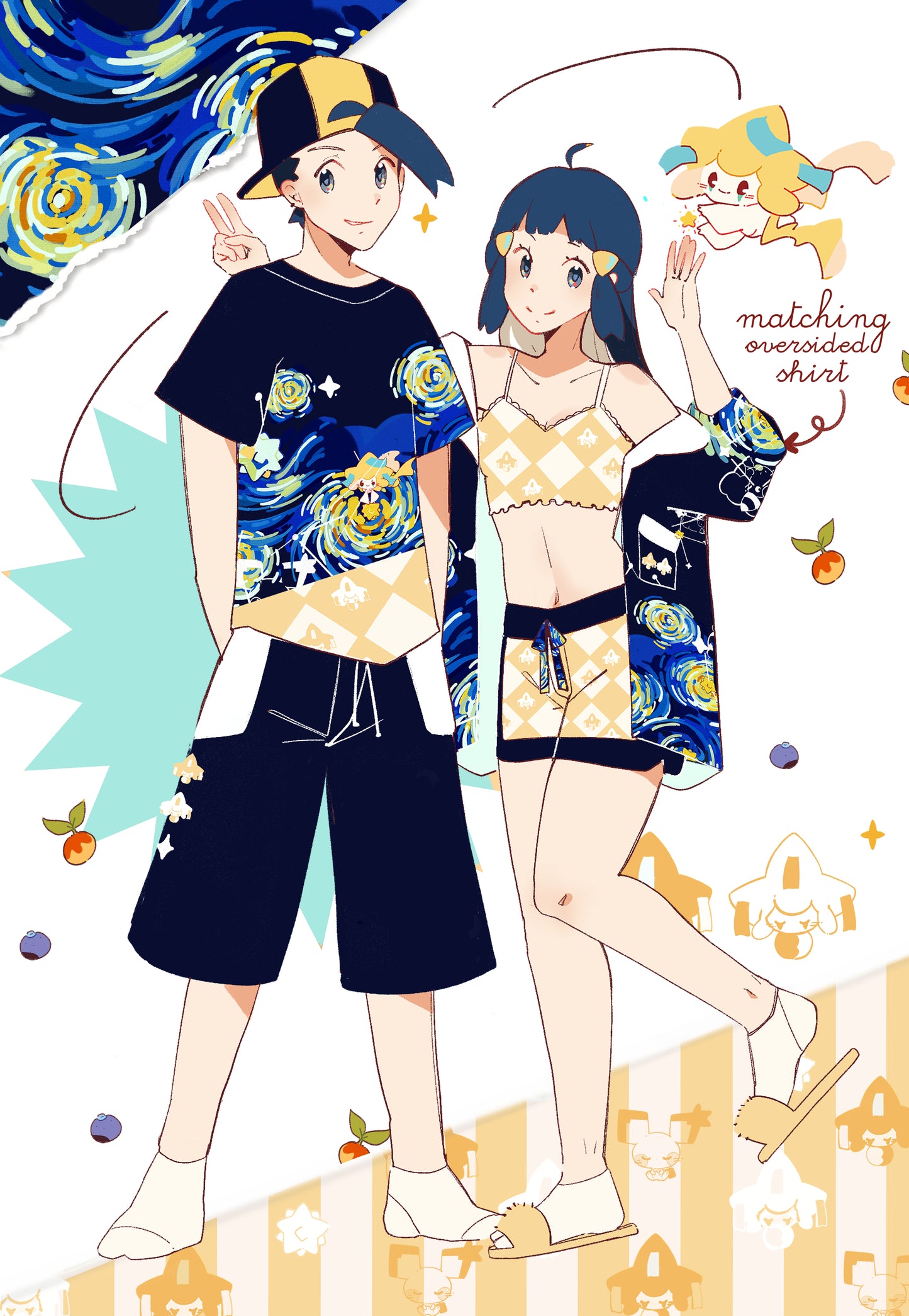 Preorder!! Poke loungewear | Summer Starry dream Set 1