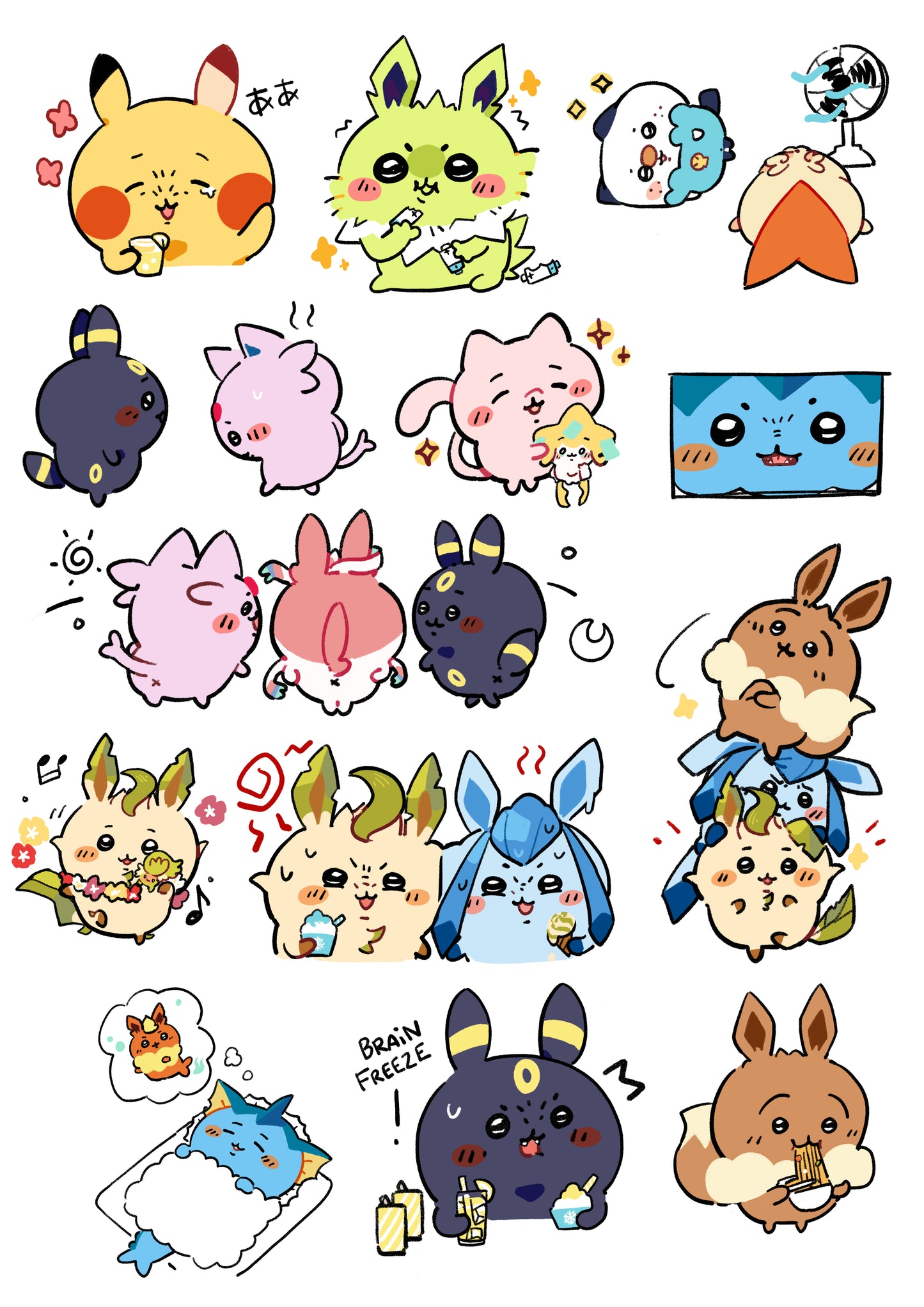 Preorder!! Chii-Poke | Sticker sheets