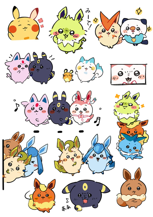 Chii-Poke | Sticker sheets