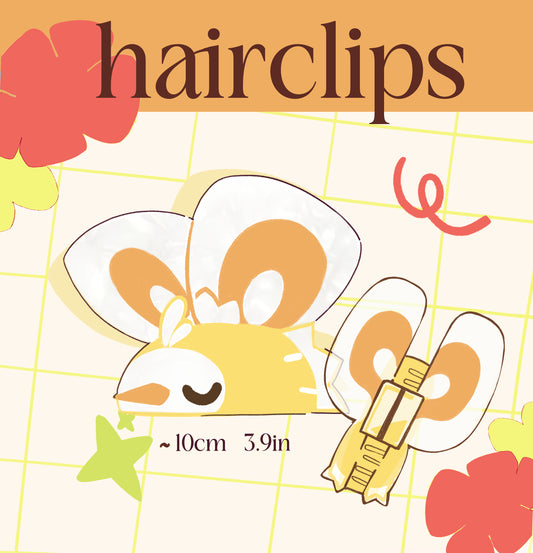 Cutiefly & Pachirisu | Poke Hairclips
