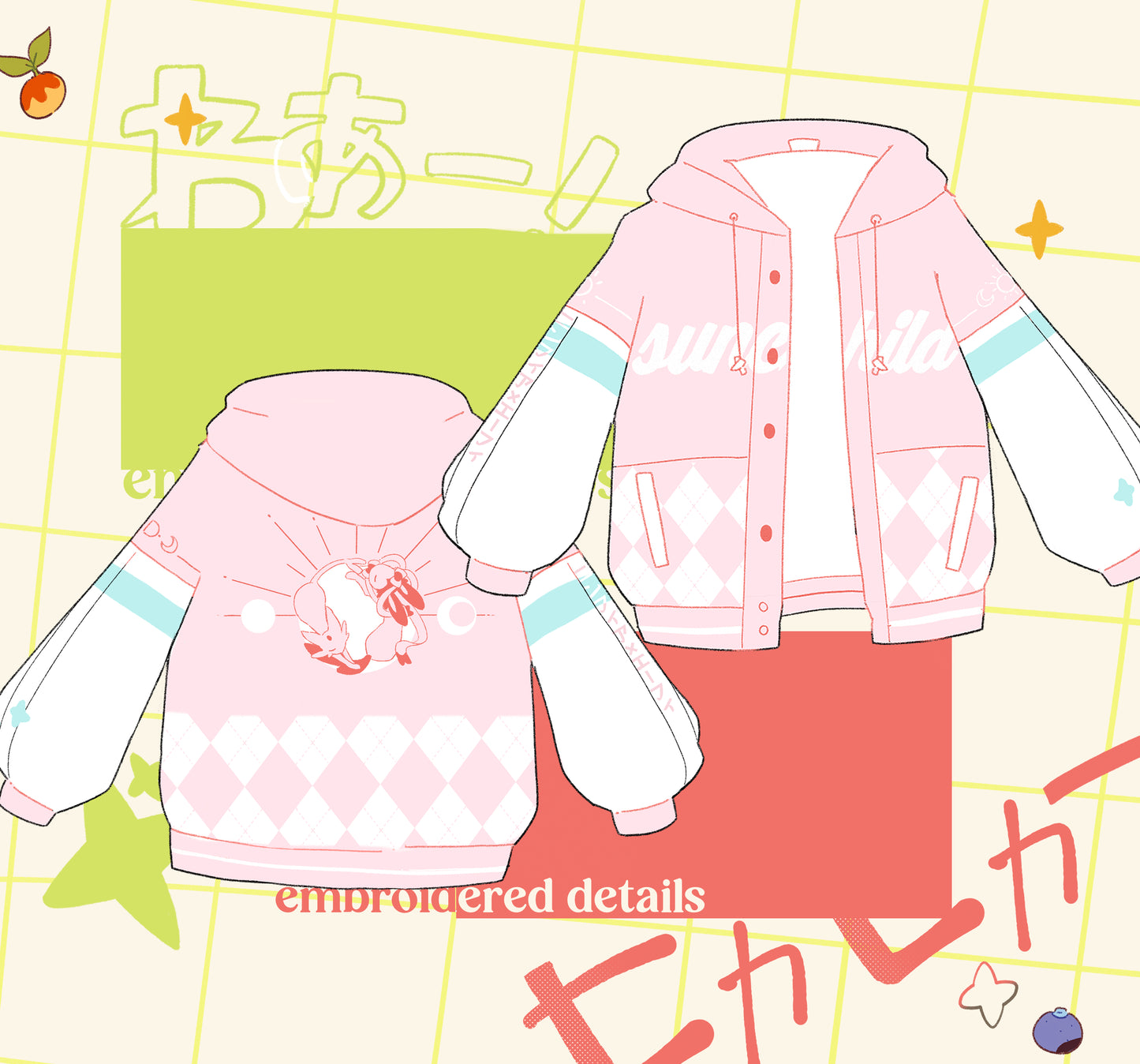 Sylveon x Espeon | Eeveevolution Puffy Jackets
