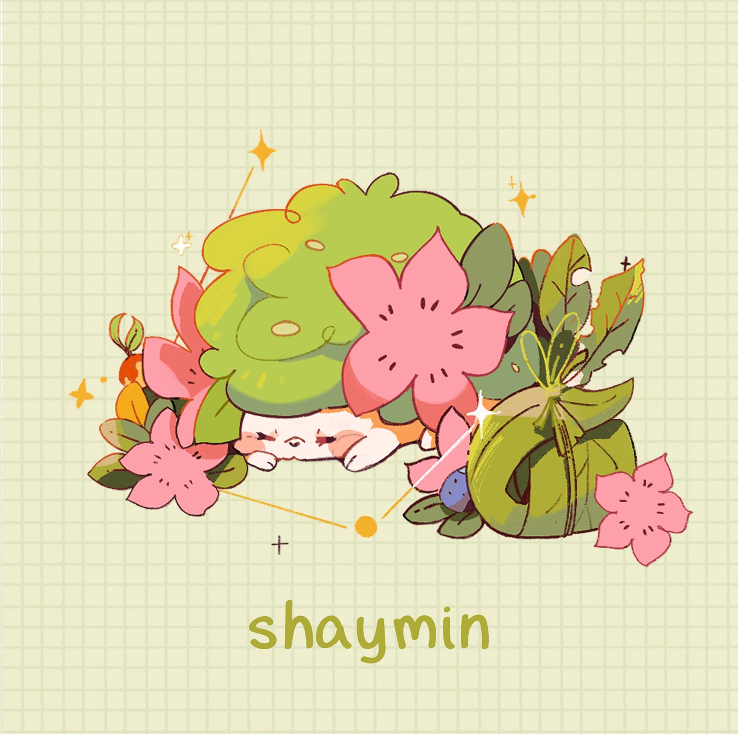Preorder!! Sleepy grass Poke | Wooden pin