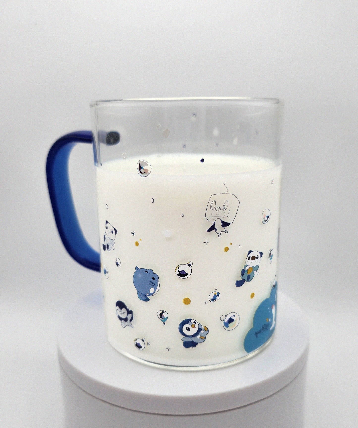Sparkling Bubbles Glass Mug