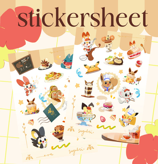 Poke Cafe | Sticker sheets