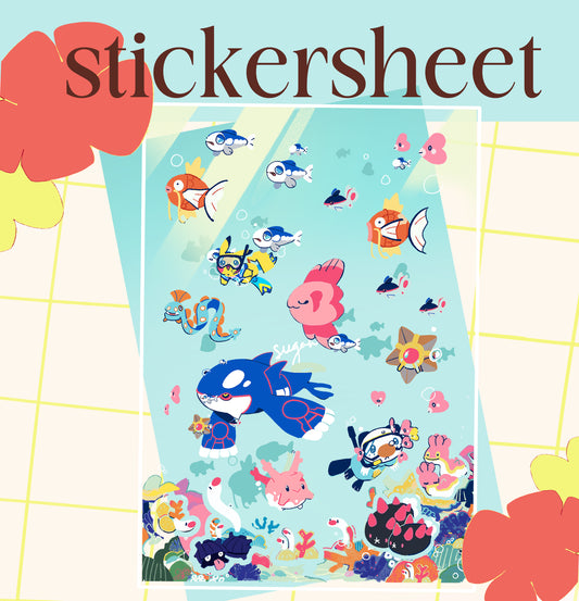 Ocean | Sticker sheet