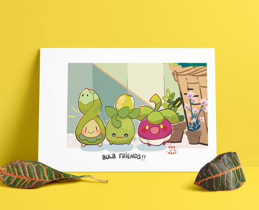 Bulb friends | Print