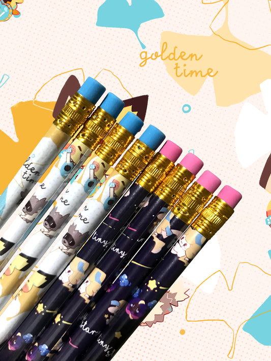 Pencils | Tiny star and Golden time