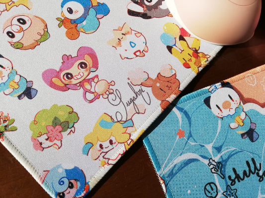 Small Deskmat | Poke pattern and Shell sailors