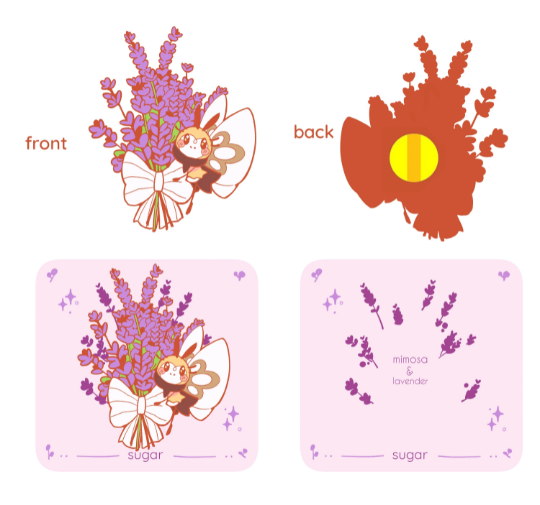 Mimosa and Lavender Enamel Pin Collection