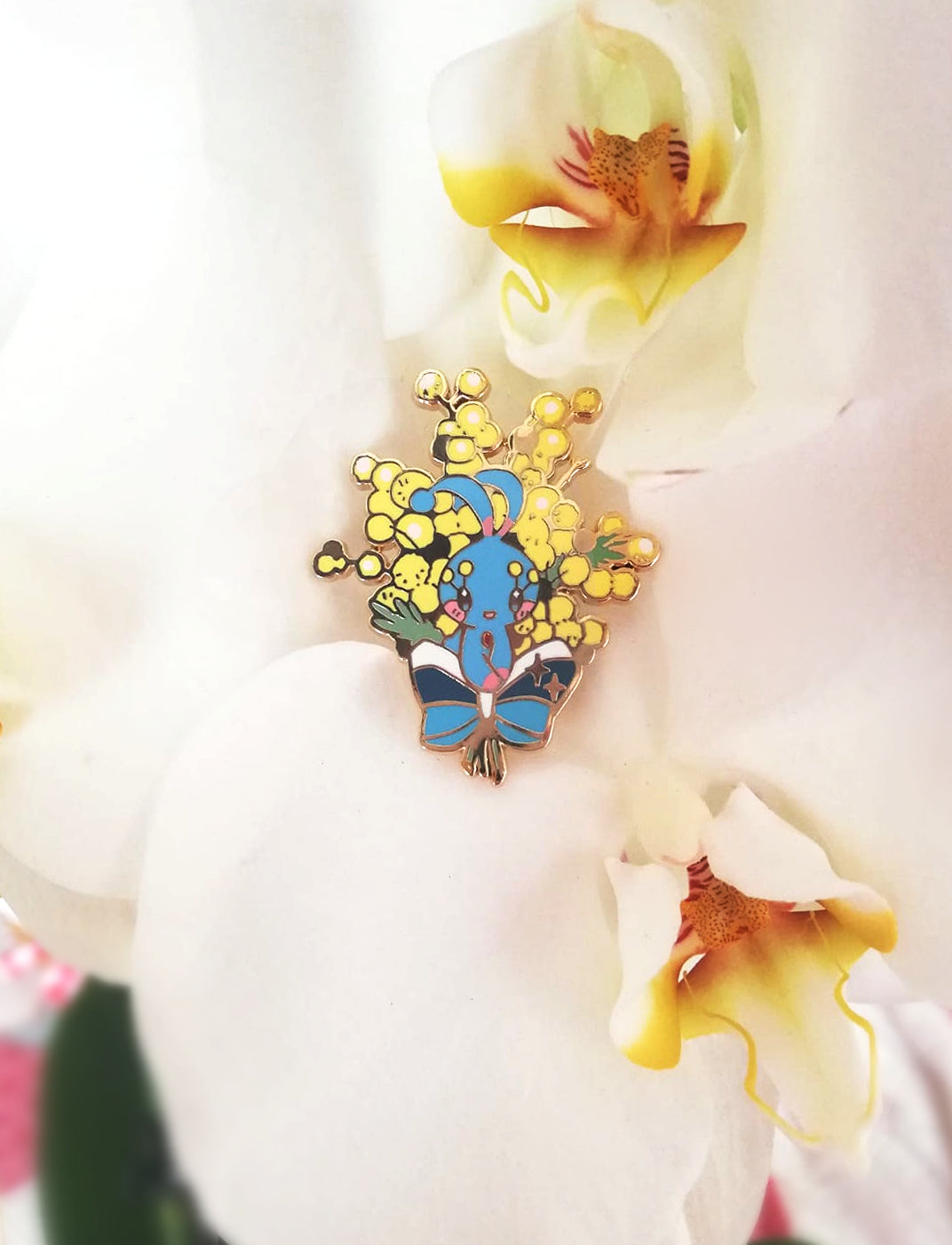 Mimosa and Lavender Enamel Pin Collection