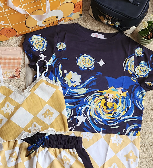 Poke loungewear | Summer Starry dream Set 2