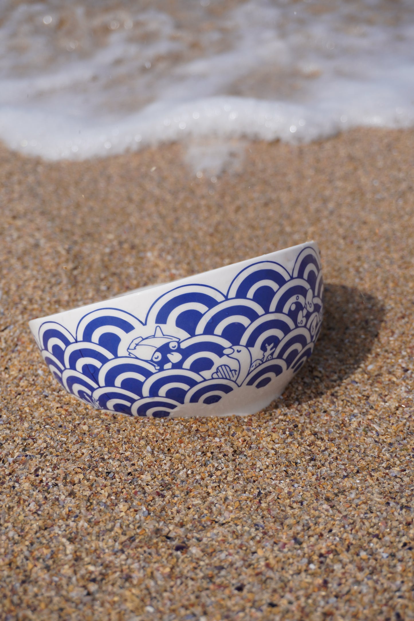 Summer ocean | Ceramic ramen bowl