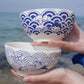 Summer ocean | Ceramic ramen bowl