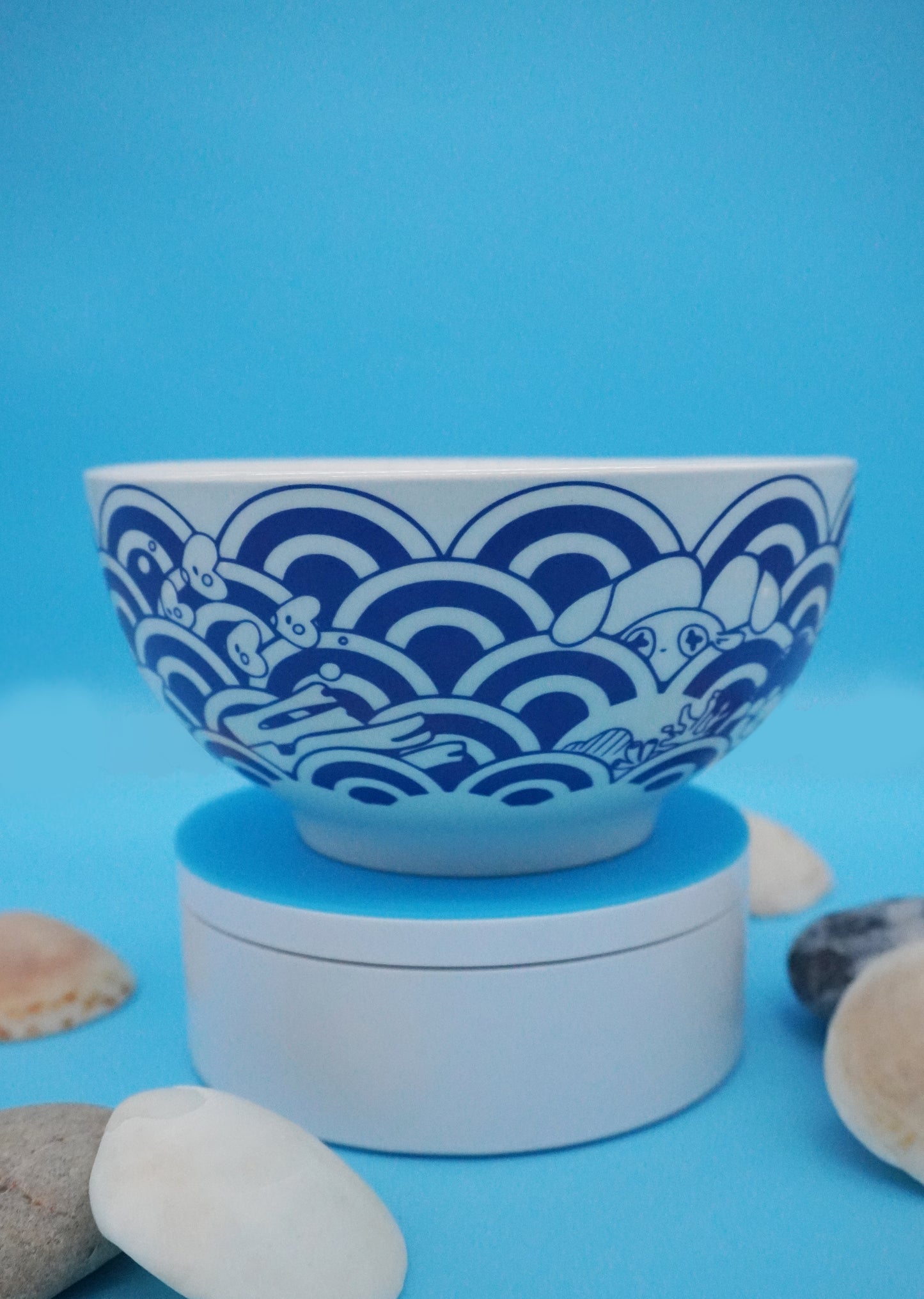 Summer ocean | Ceramic ramen bowl