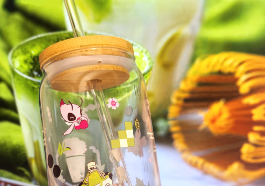 Preorder!! Sakura Matcha glass Can cup