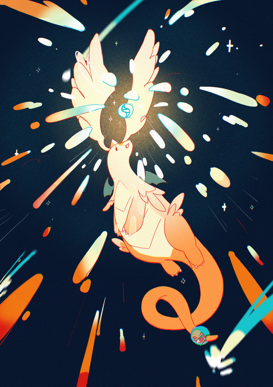 The dragonite that swallowed a star | Print