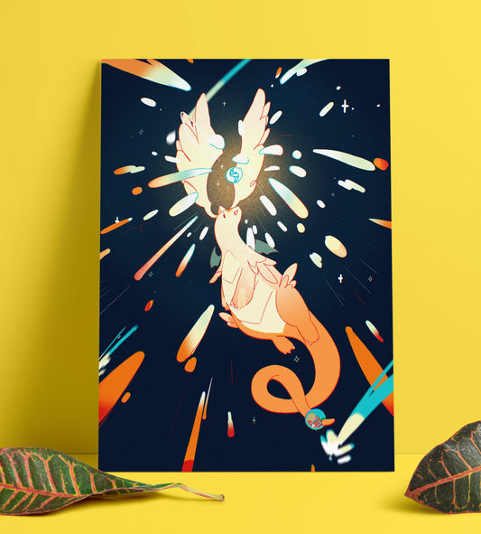 The dragonite that swallowed a star | Print