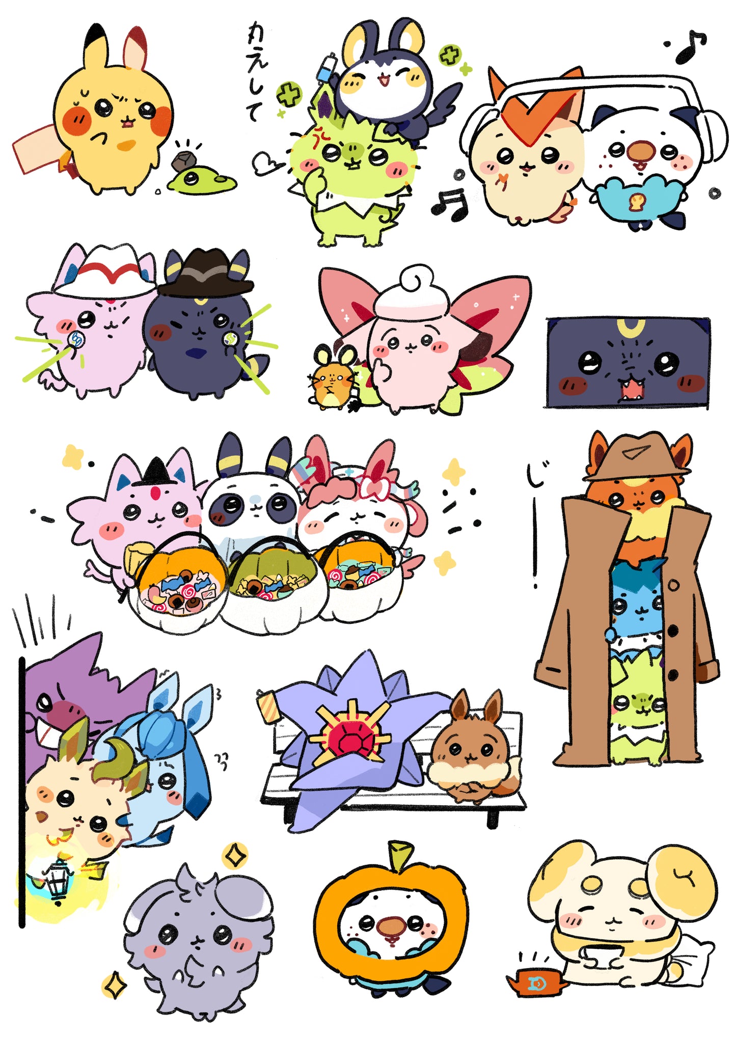 Chii-Poke | Sticker sheets