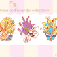 Mimosa and Lavender Enamel Pin Collection